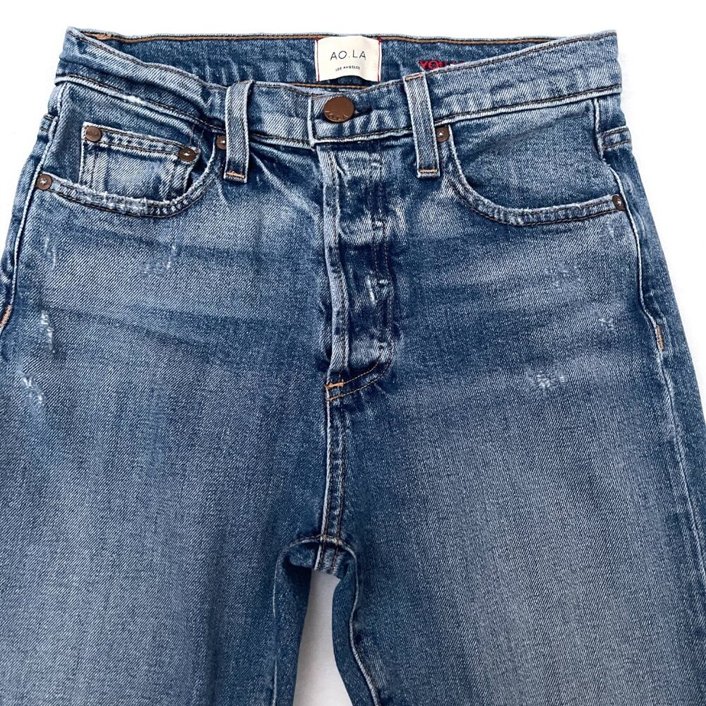 Alice+Olivia $298 AMAZING HIGH RISE GIRLFRIEND JEANS 25 - Picture 4 of 14